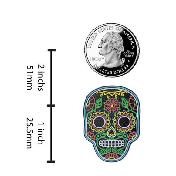 Sugar Skull Pins - Picture 2 of 6